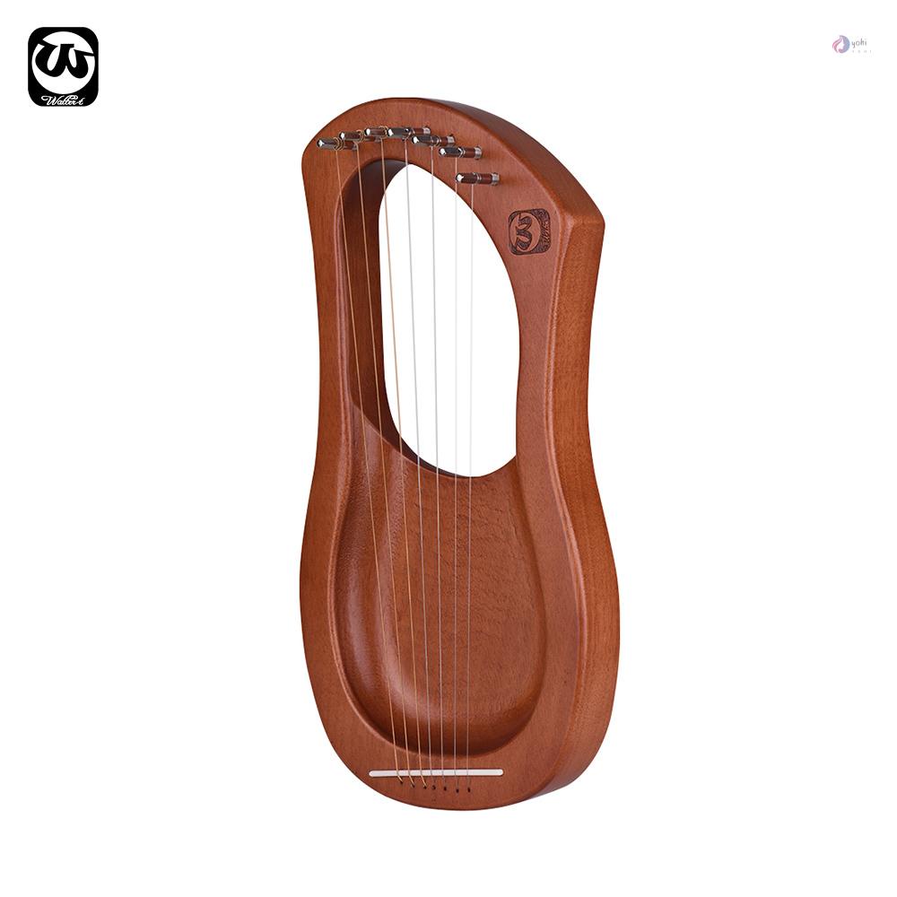 Bộ Đàn Ukulele 7 Dây Bằng Gỗ Trơn Kèm Túi Đựng WH04