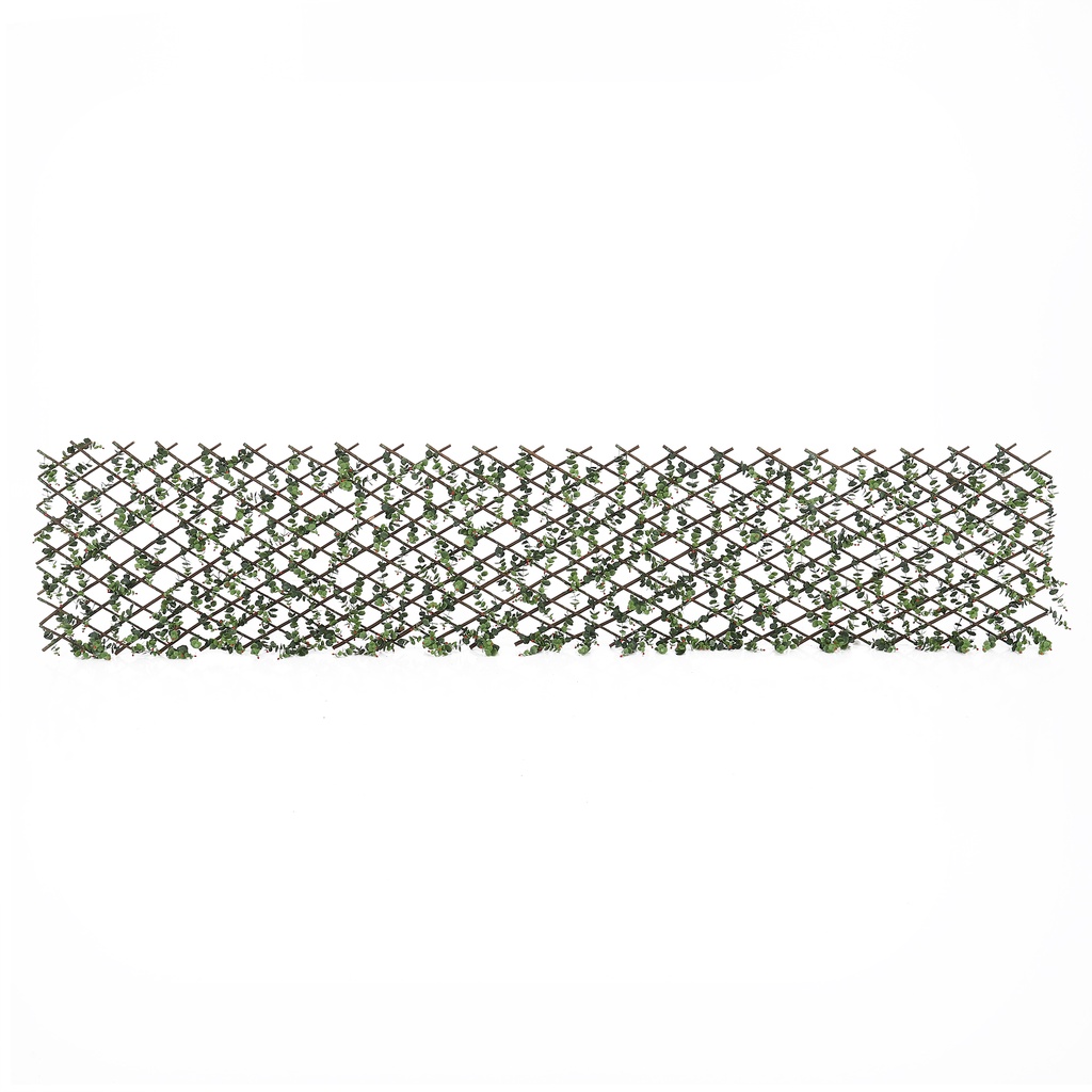 Homebase ME LIVING Hàng rào cỏ lá nhân tạo bằng nhựa có thể mở rộng chiều ngang EUCA W200XD3X100CM màu nâu