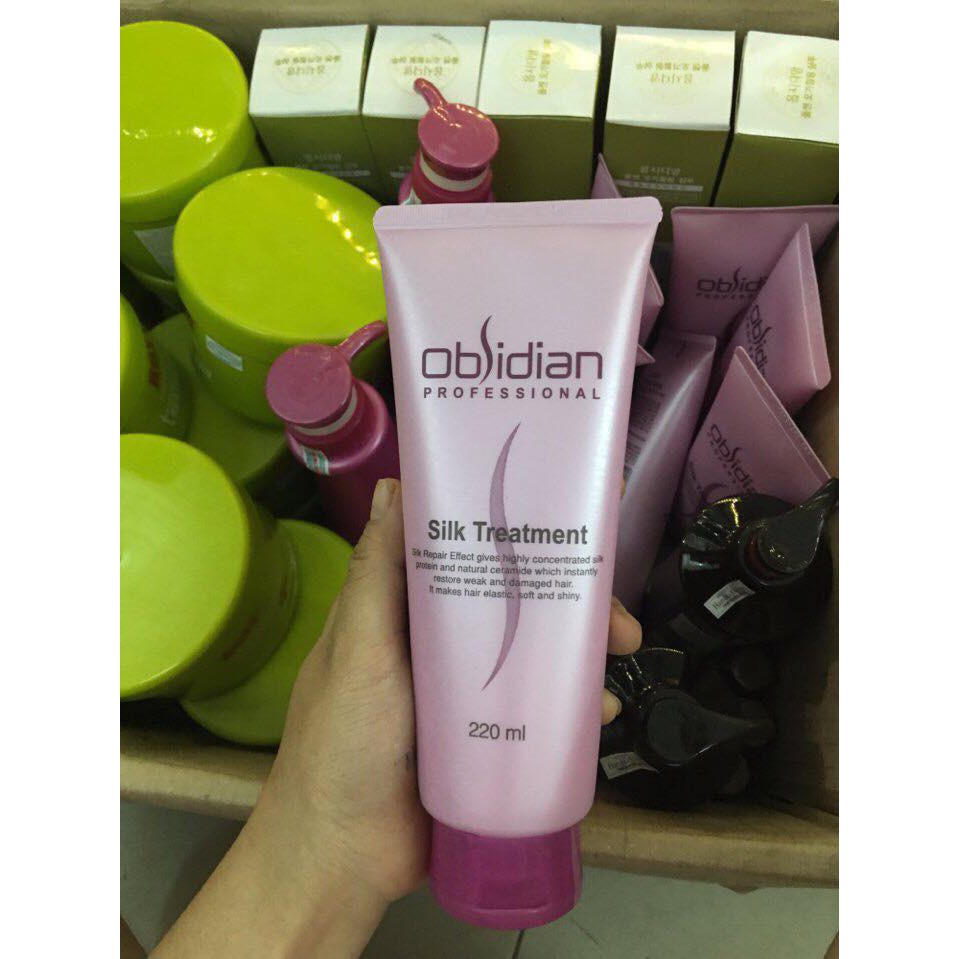 Hấp lạnh siêu mượt Obsidian Silk Treatment 220ml | BigBuy360 - bigbuy360.vn
