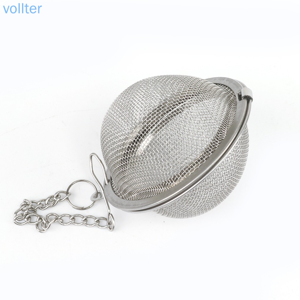 Lưới lọc trà bằng inox hình quả bóng thiết kế độc đáo tiện dụng