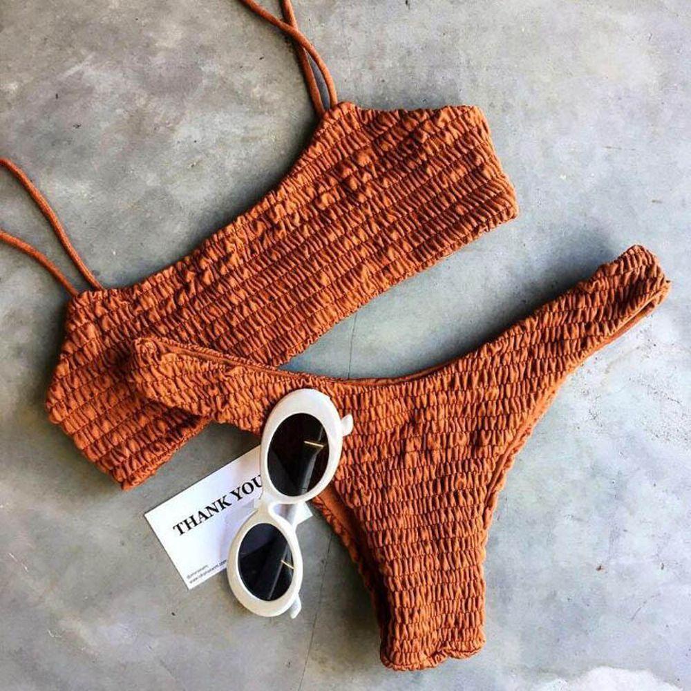 1 Bộ Bikini Có Mút Nâng Ngực Thời Trang Đi Biển Cho Nữ
