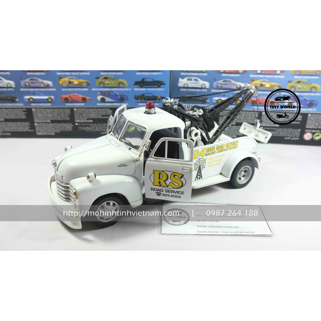 Mô hình ô tô Chevrolet 3100 Tow Truck Wrecker 1953  1:24 Welly