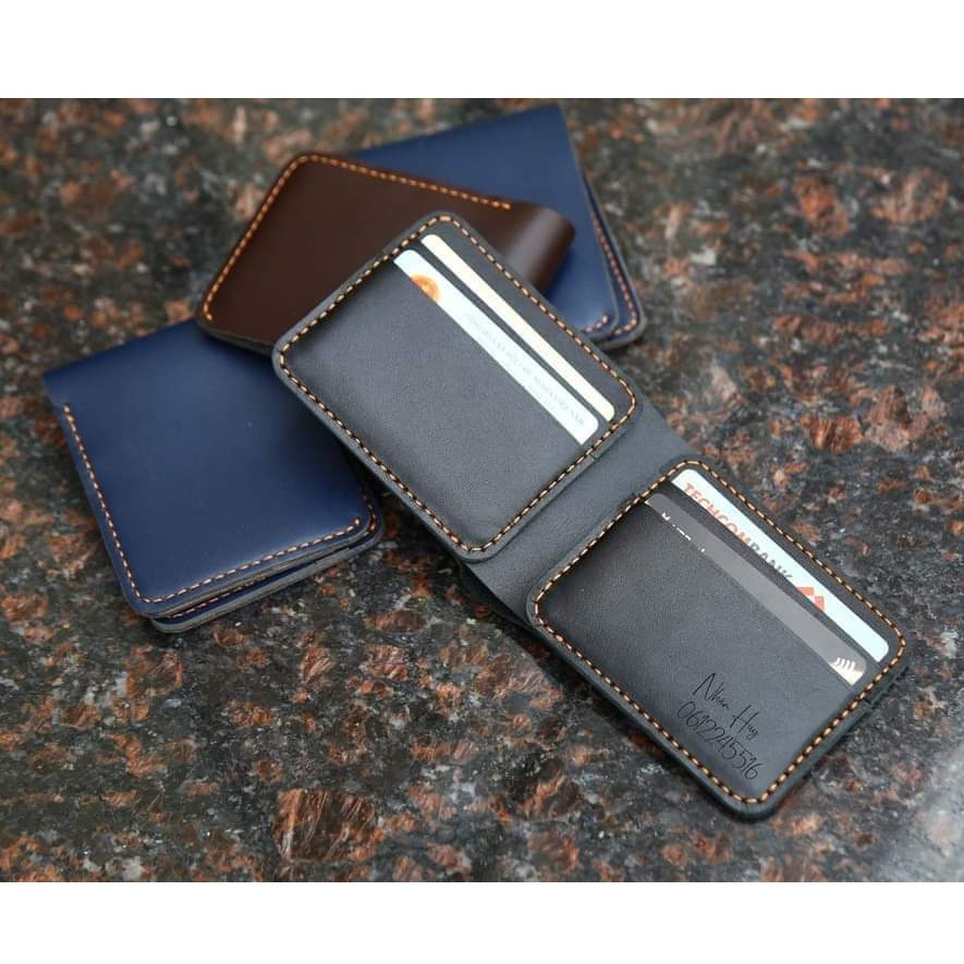 [DA BÒ THẬT] Ví Nam Mini Kiểu Ngang Cao Cấp Thời Trang Da Bò 4K Đựng Tiền Và Đựng Thẻ Tiện Lợi 4K20 | BigBuy360 - bigbuy360.vn
