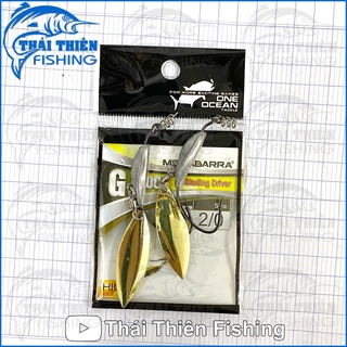  Combo 2 Lưỡi Móc Mồi Mềm Megabarra Có Thìa Chì Lưỡi Mustad Chuyên Dùng Câu Lure Cá Lóc Chẽm Tráp Mú 