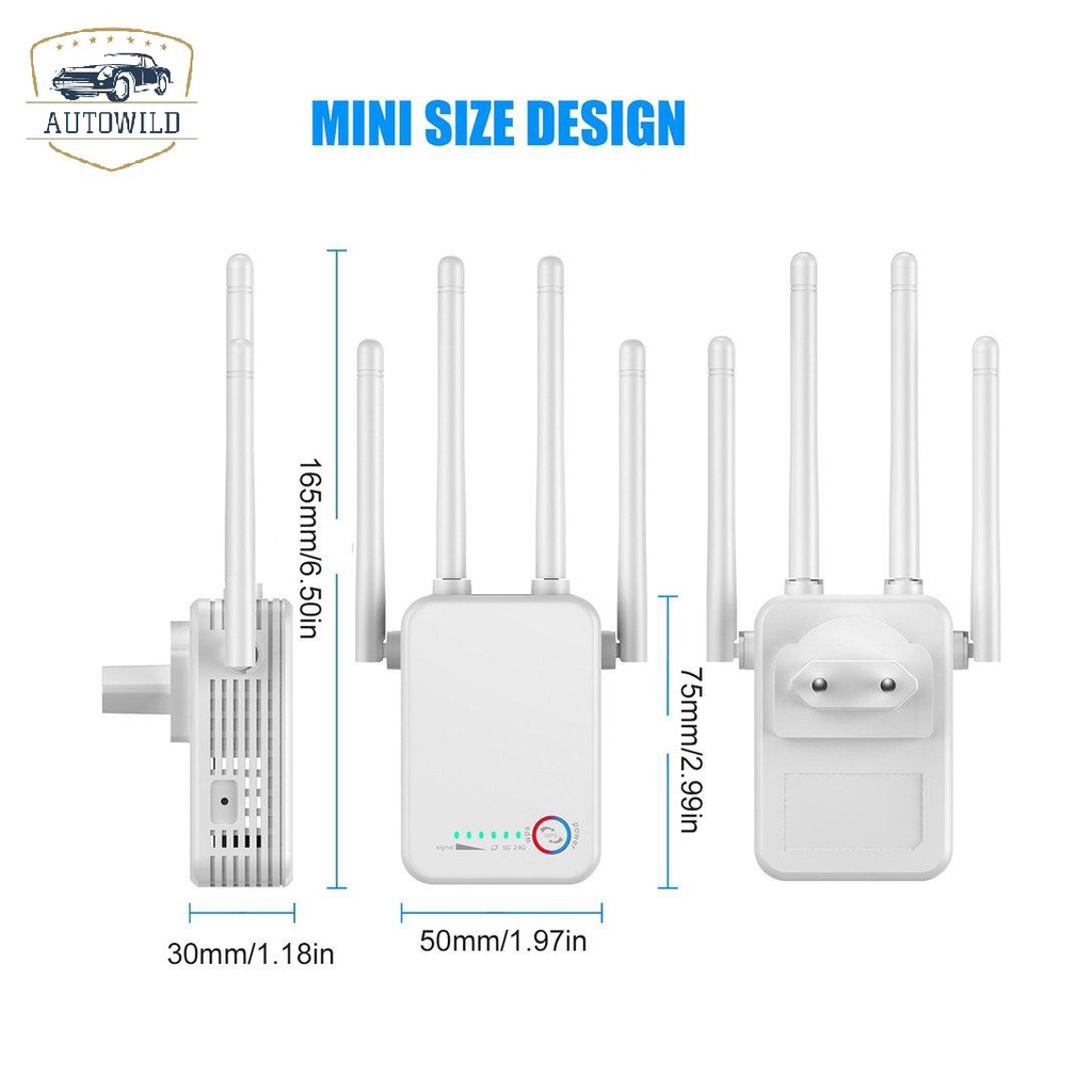Thiết Bị Khuếch Đại Tín Hiệu Wifi Băng Tần Kép 1200mbps 5g | BigBuy360 - bigbuy360.vn