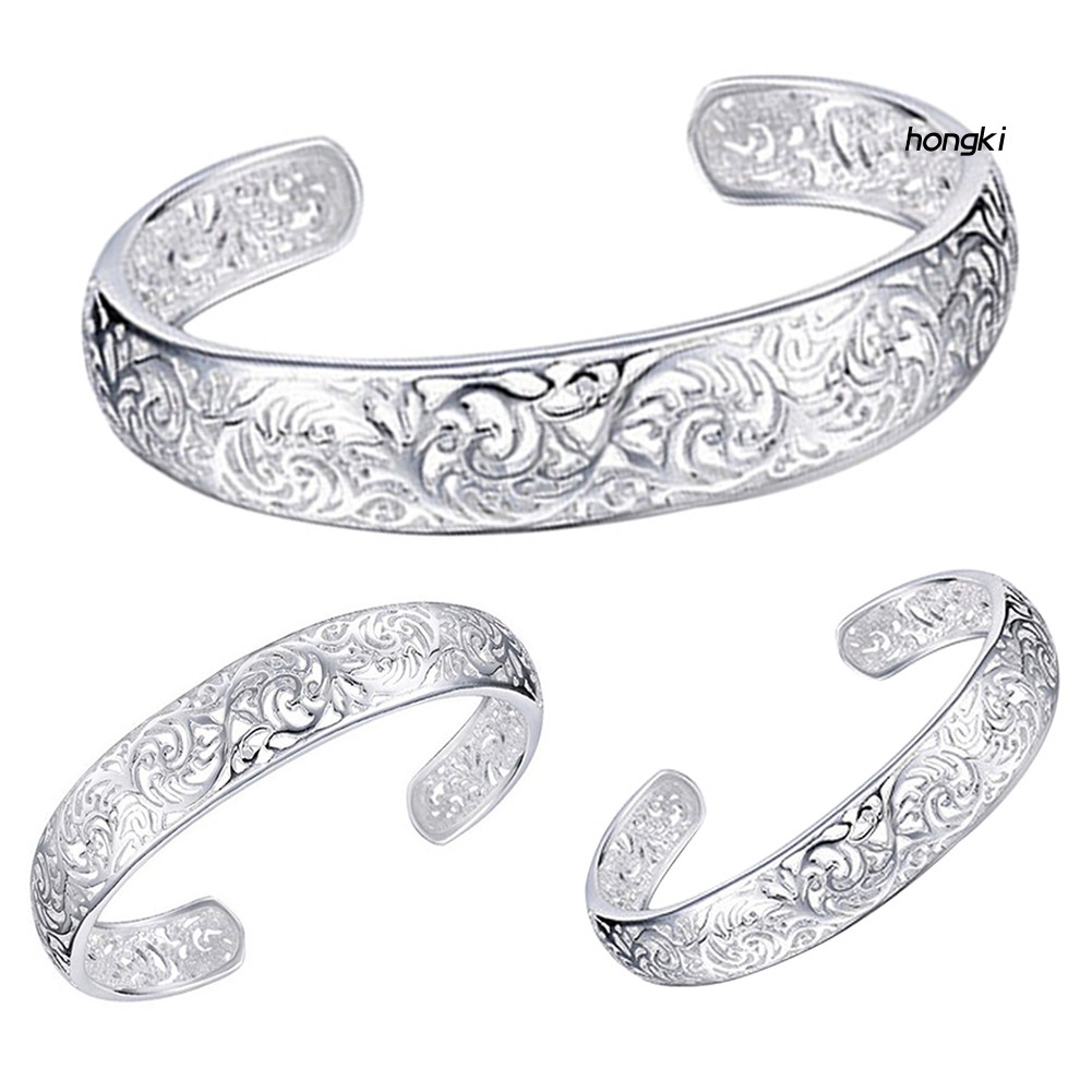 Vòng Tay Hở Mạ Bạc 925 Thời Trang Dành Cho Nữ