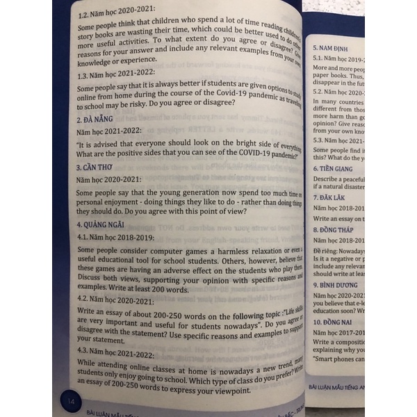 Sách - Bài luận mẫu Tiếng Anh dành cho học sinh thi trung học phổ thông chuyên 3 miền Bắc-Trung-Nam