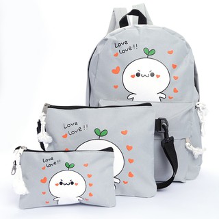 Bộ 3 món balo vải ,balo nữ,baloteen,balo đi học,balo hot,balo xinh,balo đa năng,balo da,balo kuteBalo, Balo nu