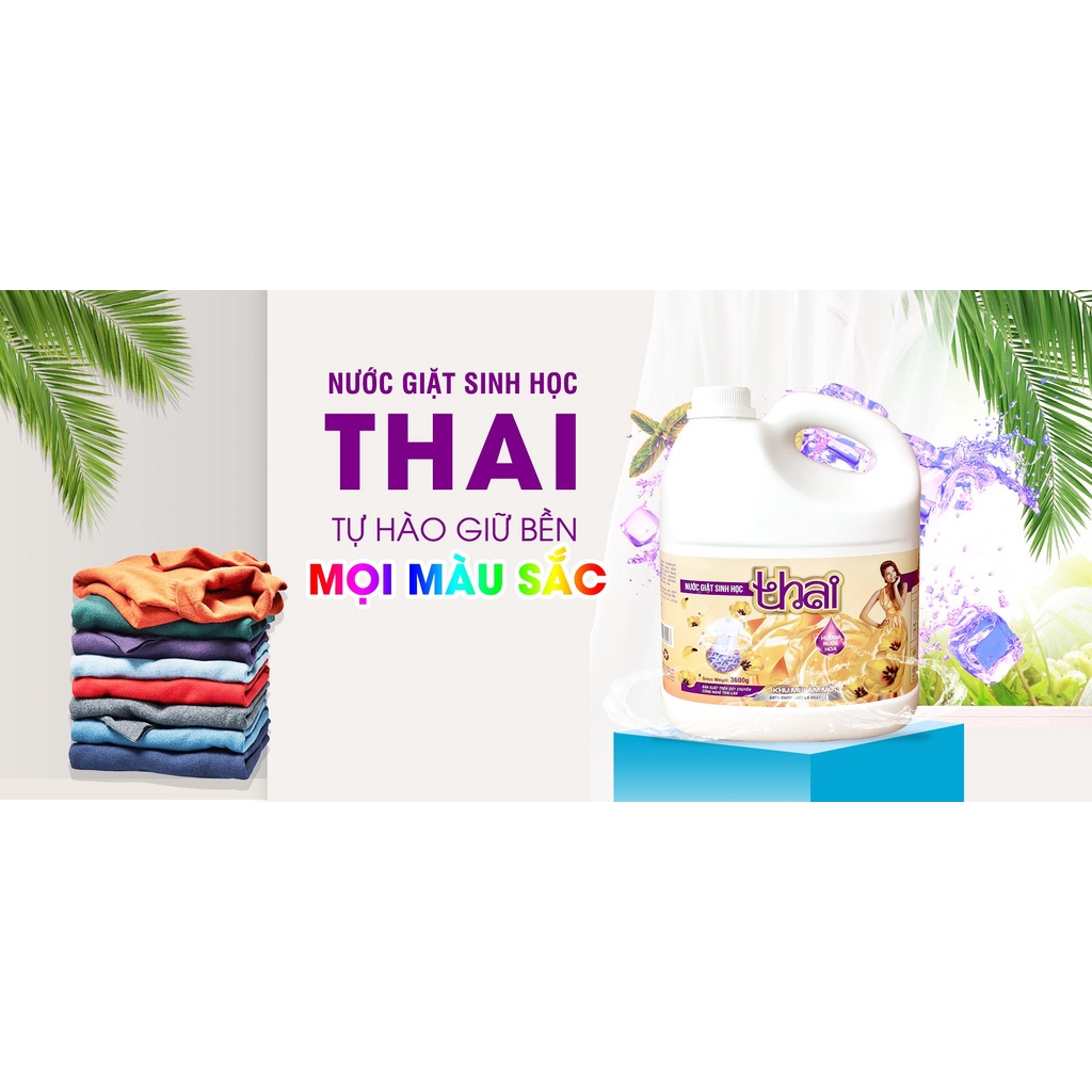 (CHÍNH HÃNG) Nước Giặt Sinh học THAI sạch bay vết bẩn, hương thơm lưu lâu