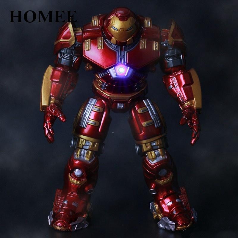 Mô Hình Nhân Vật Iron Man Bằng Pvc Có Đèn Led