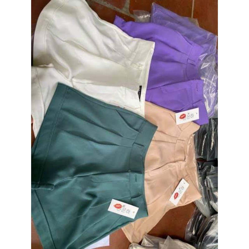 QUẦN SHORT NỮ GẬP GẤU