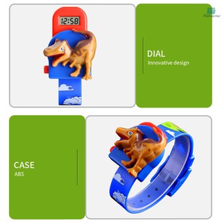 Đồng Hồ Đeo Tay Kỹ Thuật Số 1468 Hình Khủng Long Vui Nhộn Dành Cho Bé