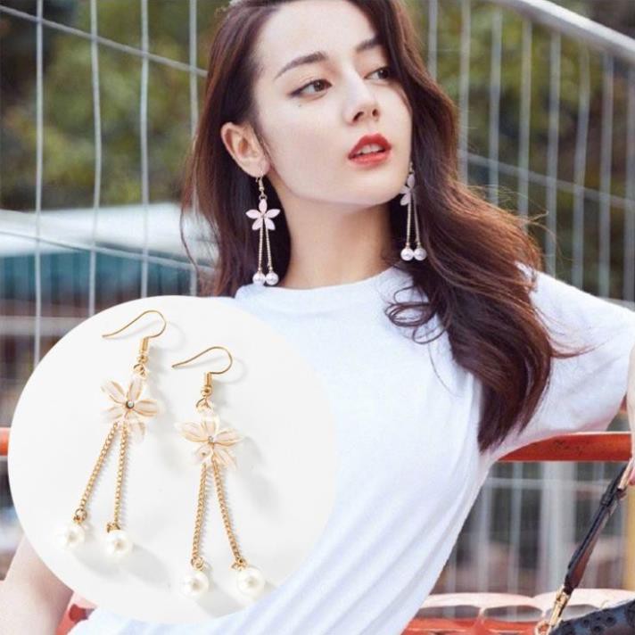 Khuyên tai bông tai cánh hoa thời trang phiên bản Hàn Quốc i30