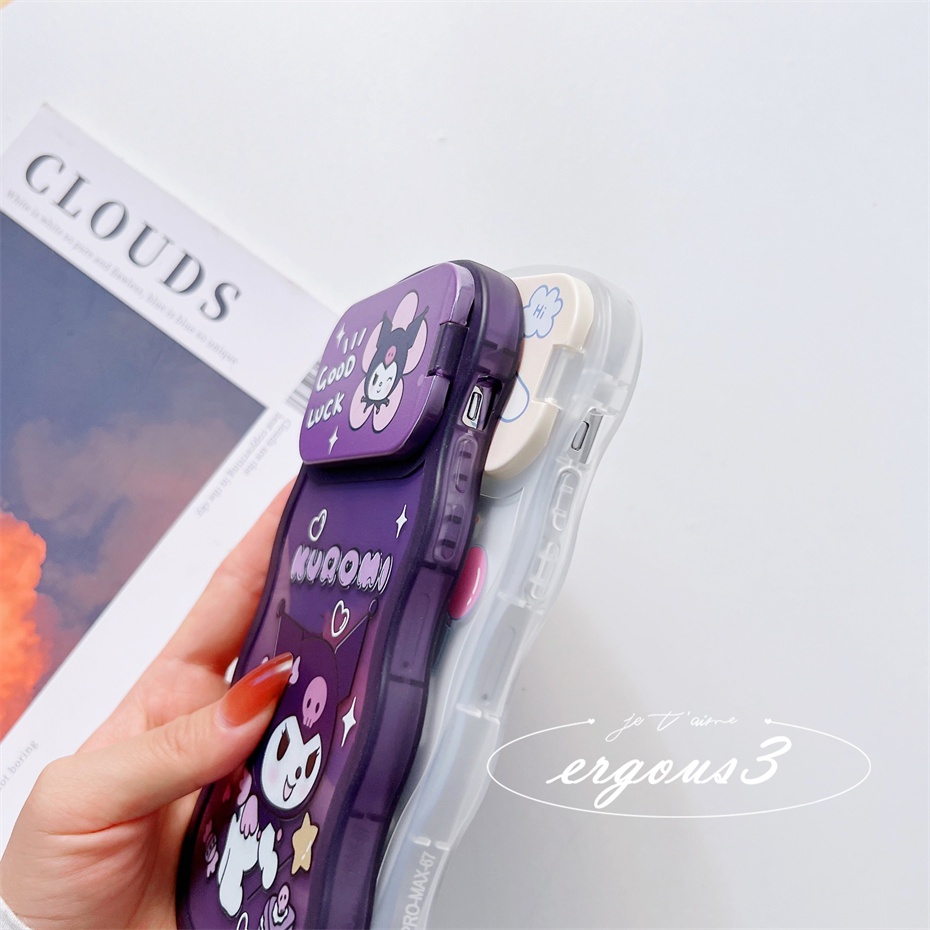 Ốp Điện Thoại Mềm Họa Tiết Kuromi Cinnamoroll Tráng Gương Sáng Tạo Cho iPhone 14 13 12 11 Pro Max X XR Xs Max