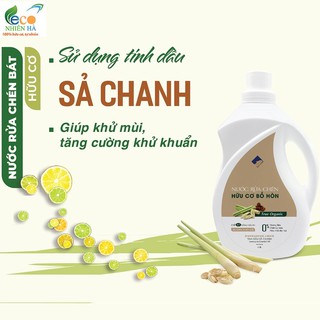 Nước rửa chén ECOCARE 500ml sả chanh hữu cơ, nước rửa bát an toàn trẻ nhỏ