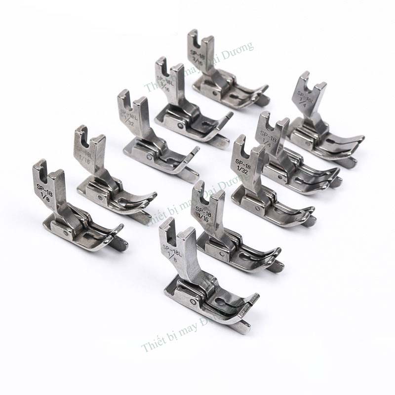 Chân vịt diễu mí dùng cho máy may 1 kim công nghiệp  có lưỡi gà