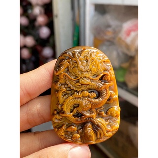 Mặt dây chuyền đá tự nhiên hình rồng