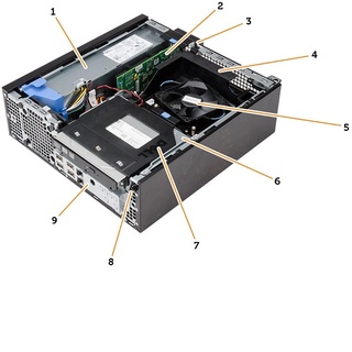Case máy tính Dell 7020 (3020, 9020) Barebone Chipset Q77 socket 1150