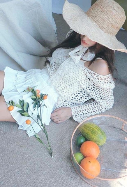 Áo khoác lưới đi biển cực xinh