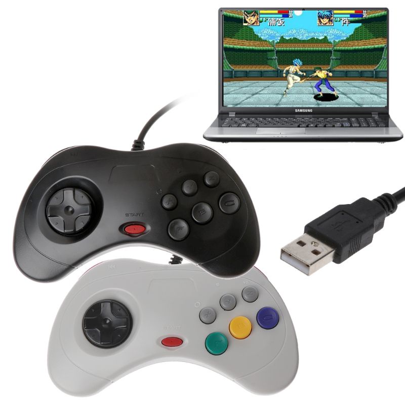 Tay Cầm Chơi Game Cổng USB Cho Saturn on PC