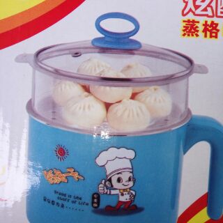 Nồi lẩu điện mini 18cm(tặng lồng hấp)