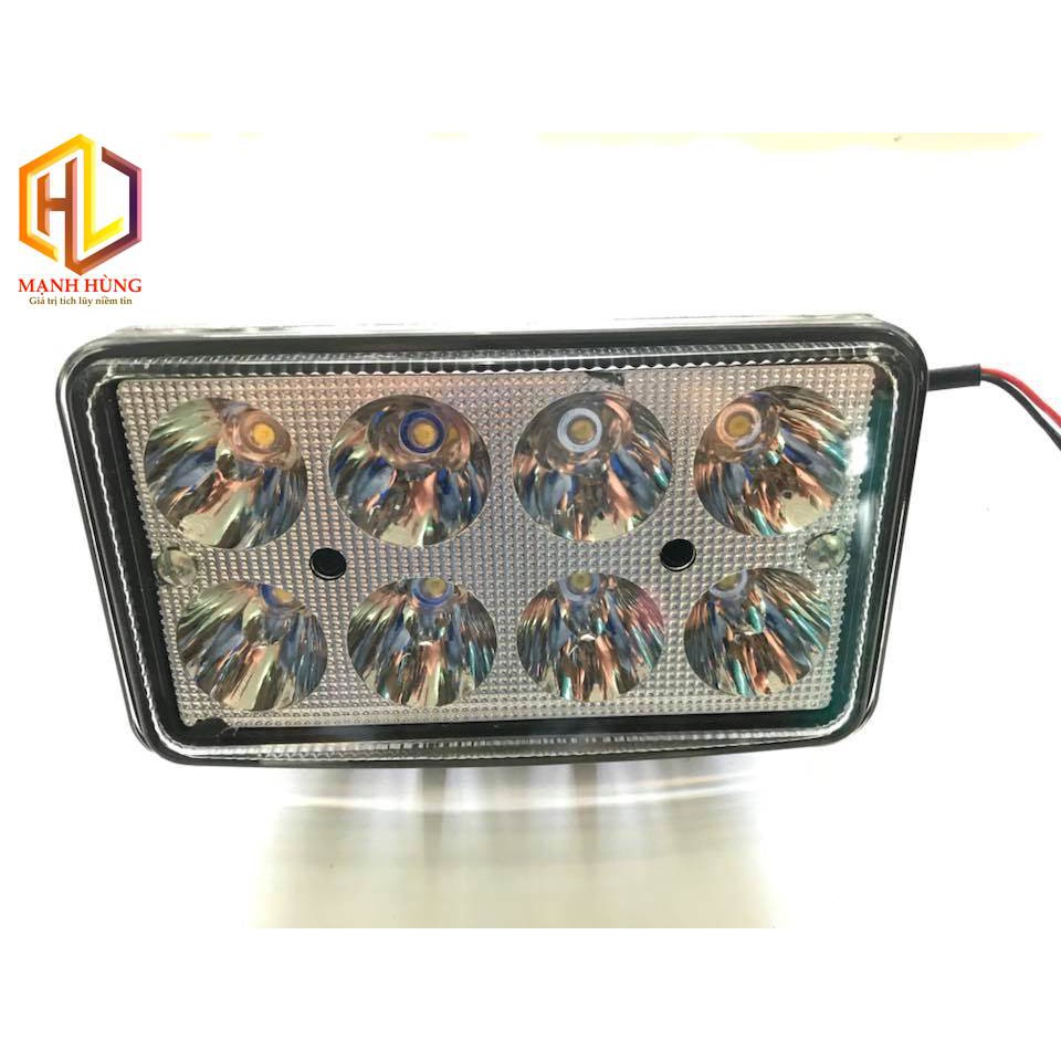 Đèn gầm led bar 8 mắt lõm siêu sáng ánh sáng trắng