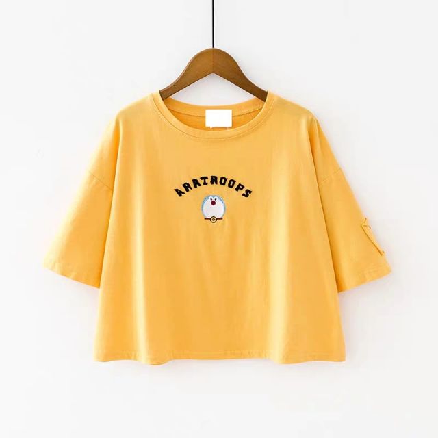 ÁO THUN CROPTOP FORM RỘNG TAY LỠ