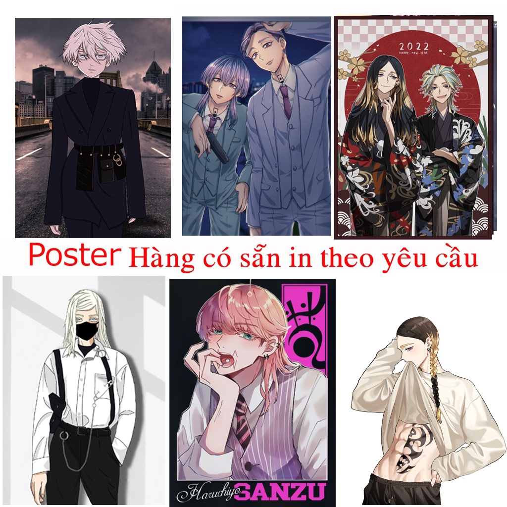 [Mã 154LIFESALE giảm 10% đơn 99K] poster tranh treo senju akashi mikey izana Tokyo Revengers - Kịch Trường Của Takemichi