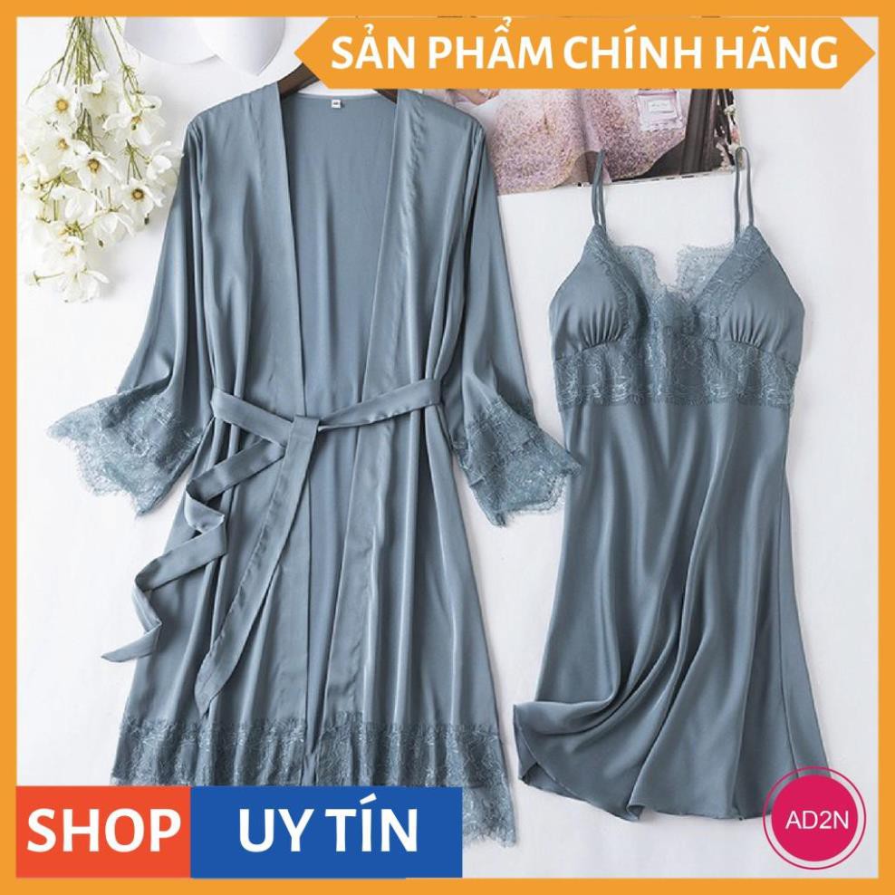 Sét choàng ngủ 2 món, Áo + Váy chất lụa satin cao cấp Xavia - AD2 | WebRaoVat - webraovat.net.vn