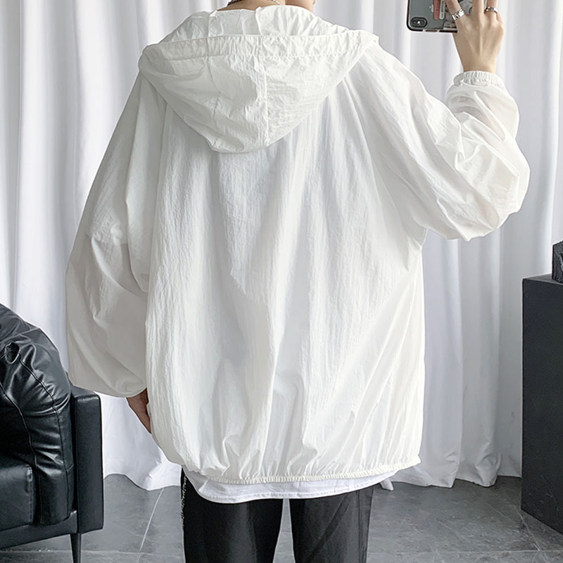 Áo Khoác Dù Màu Trơn Phong Cách Hàn Quốc Cho Nam