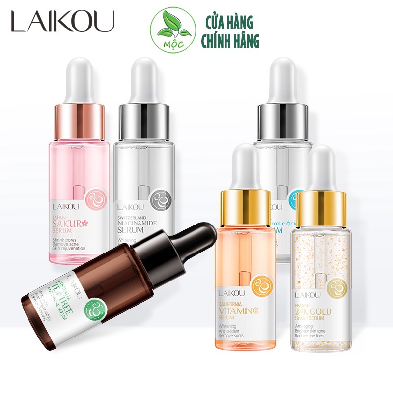 Serum Dưỡng Da Mặt LAIKOU Dưỡng Ẩm Làm Trắng Da, Giảm thâm, Giảm mụn giúp dưỡng ẩm da Hàng Nội Địa Trung