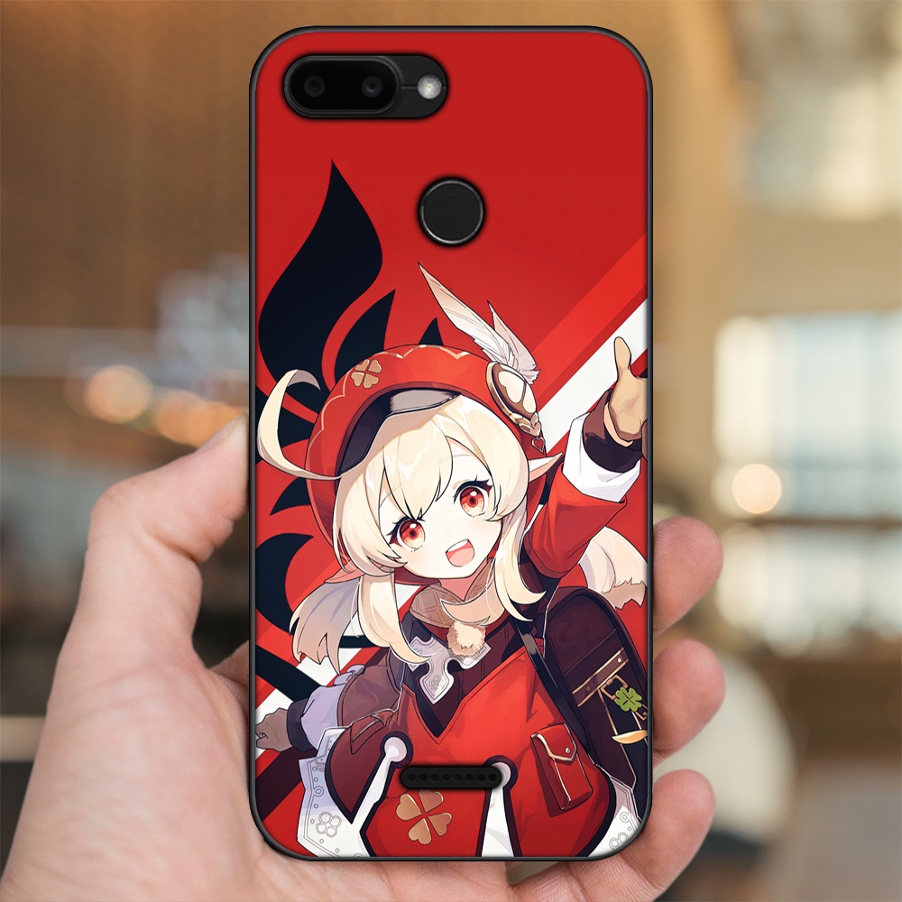 Ốp lưng Xiaomi Redmi 6 viền đen in hình Klee Genshin Impact