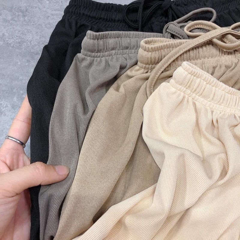 Quần len tăm |Hàng cao cấp| ống suông tôn dáng quốc dân, quần ống rộng jogger nữ hàng bao đẹp /thoitrangsvtn