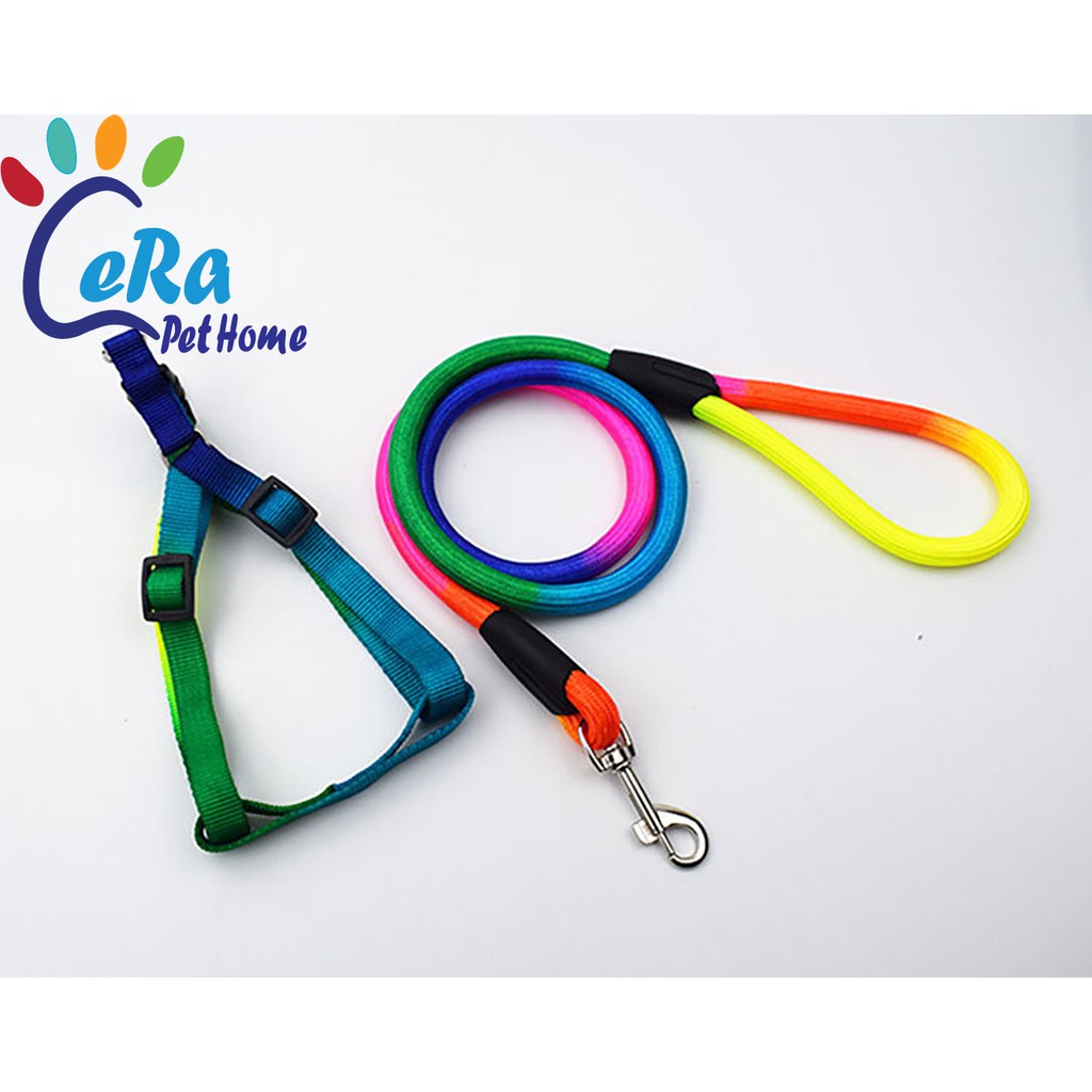 Dây Dắt Yếm 7 Màu Cho Chó Mèo - Dây dắt 003