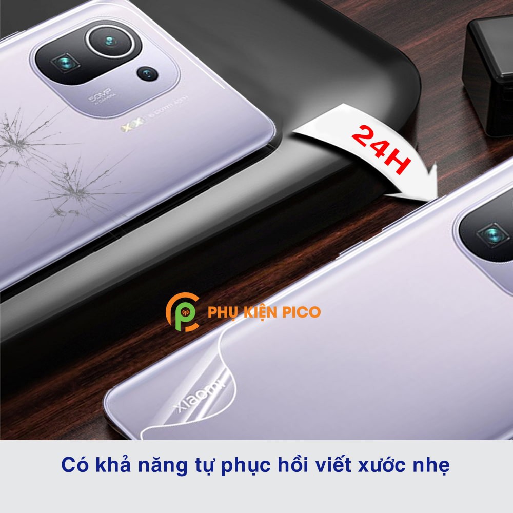 Dán lưng Mi 11 Pro full mặt lưng full viền trong suốt PPF tự phục hồi vết xước - Dán dẻo Xiaomi Mi 11 Pro