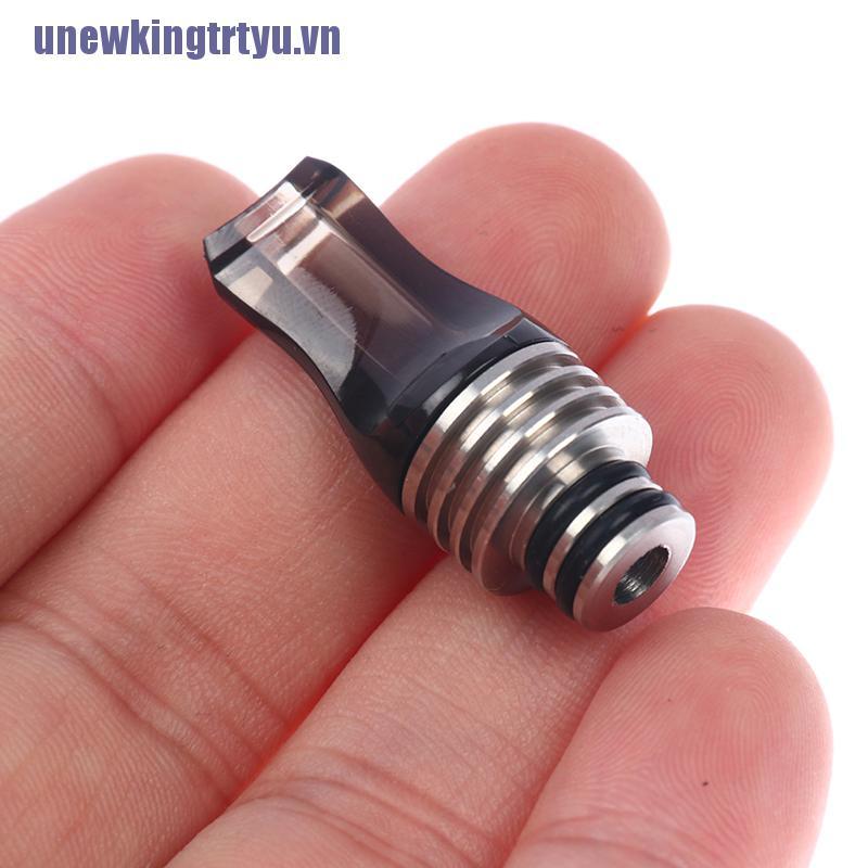 <gtrtyu>1Pc 510 Drip Tip Acrylic And Stainless Steel Flat Mouth Drip Taste Type Drip Tip