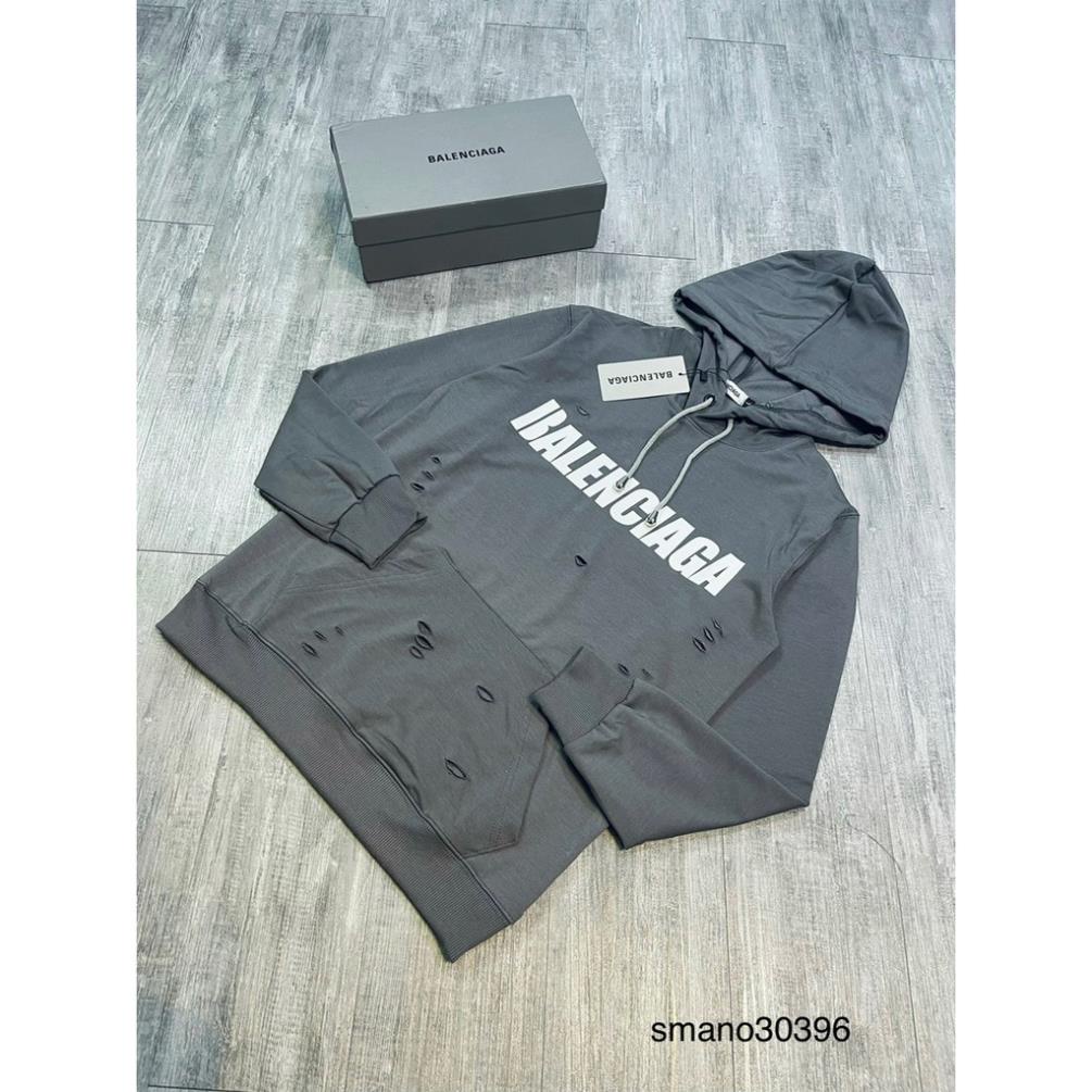 [FreeShip] Áo nỉ mũ hoodie Balen rách 3 màu - Áo nỉ hoddie nam