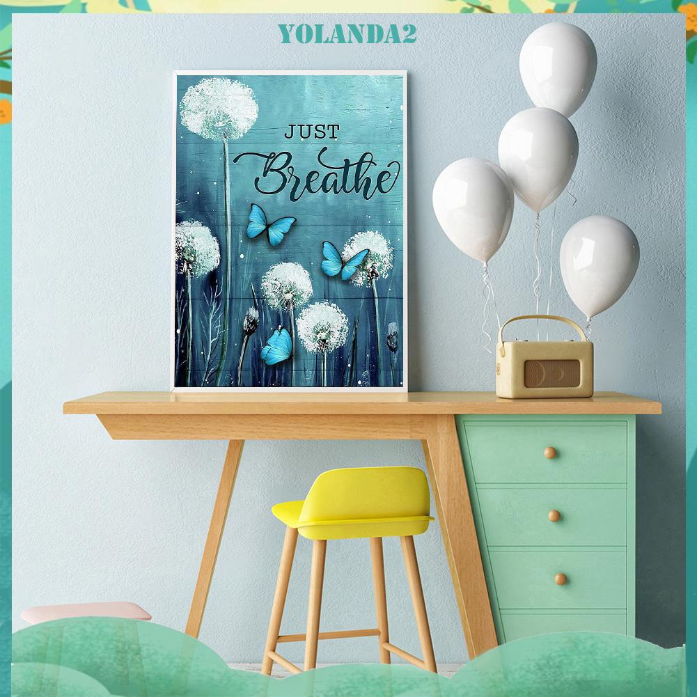 Toàn Bộ Tranh Thêu Chữ Thập Hình Hoa Bồ Công Anh Và Bướm 11ct