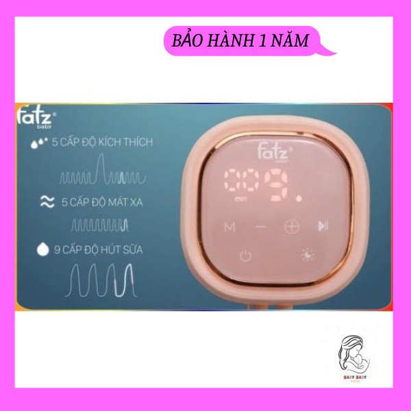 Máy hút sữa điện đôi fatz baby, máy vắt sữa fatz baby resonance có mát xa, kích sữa