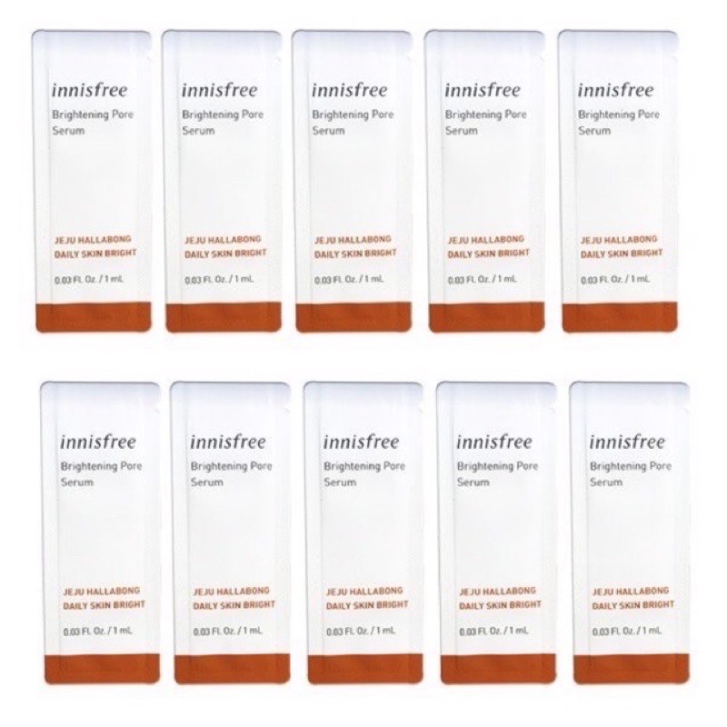 Sample Tinh Chất Dưỡng Trắng Da, Se Lỗ Chân Lông Innisfree Whitening Pore Serum