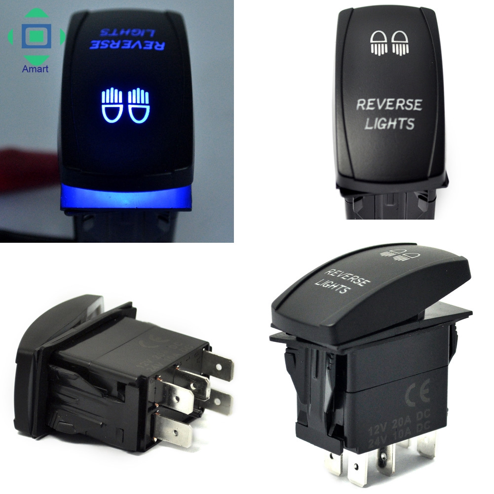 Công tắc điều khiển 5 chấu cho đèn LED dành cho ô tô và thuyền