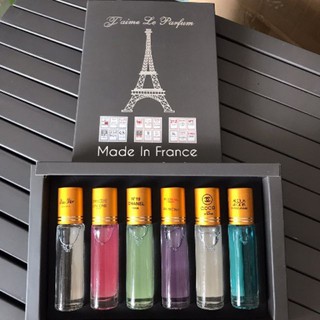 Sét 6 chai mẫu thử nước hoa mini 6ml - nước hoa dạng lăn - nước hoa nữ - Set nước hoa mini test