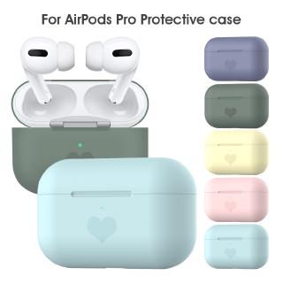Love Heart Pattern Silicone Bluetooth Earphone Charging Box Case For Apple Airpods Pro Shockproof Protective Cover
