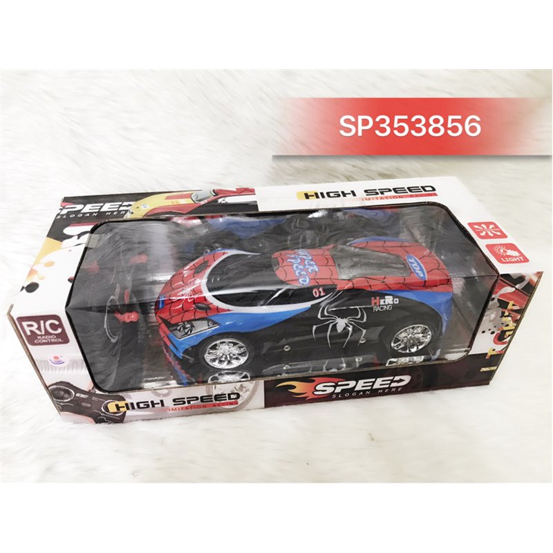 Đồ chơi xe hơi ferrari nhện đk 7 đ.tác không sạc , 392-1