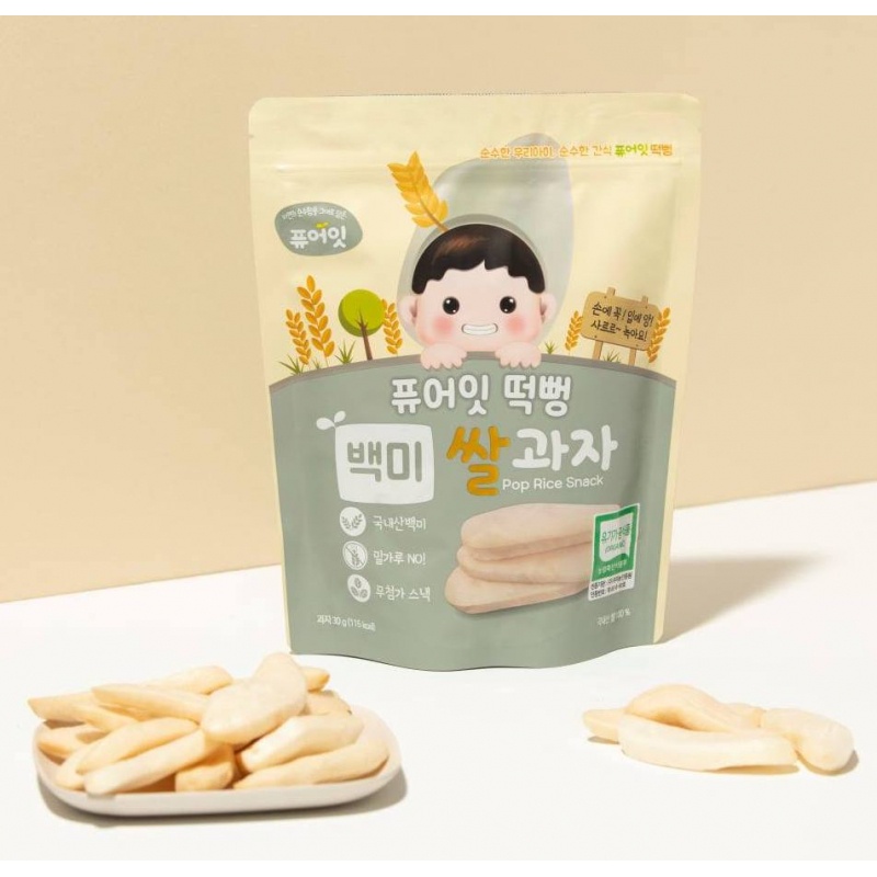 Bánh gạo hữu cơ Naebro Pure Eat cho bé từ 6m+