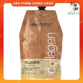 Dầu hấp ủ tóc phục hồi tóc top haneda collagen túi 500ml - túi