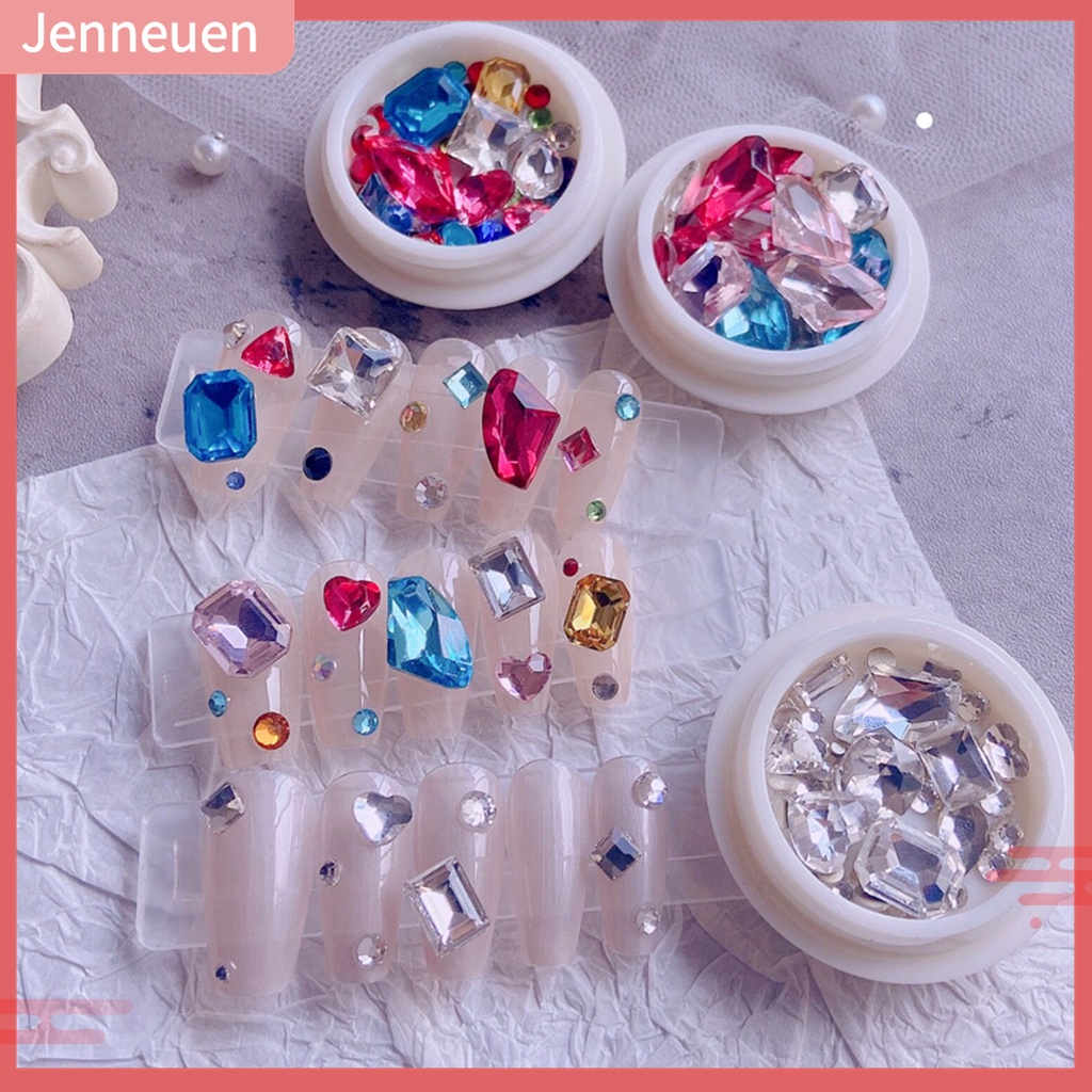 1 Hộp Đá Pha Lê Tự Dính Trang Trí Móng Tay Nghệ Thuật