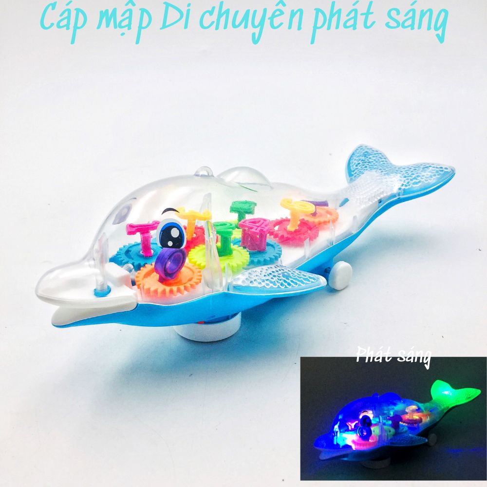 Cá vàng di chuyển tự động phát nhạc đèn nhiều màu sắc