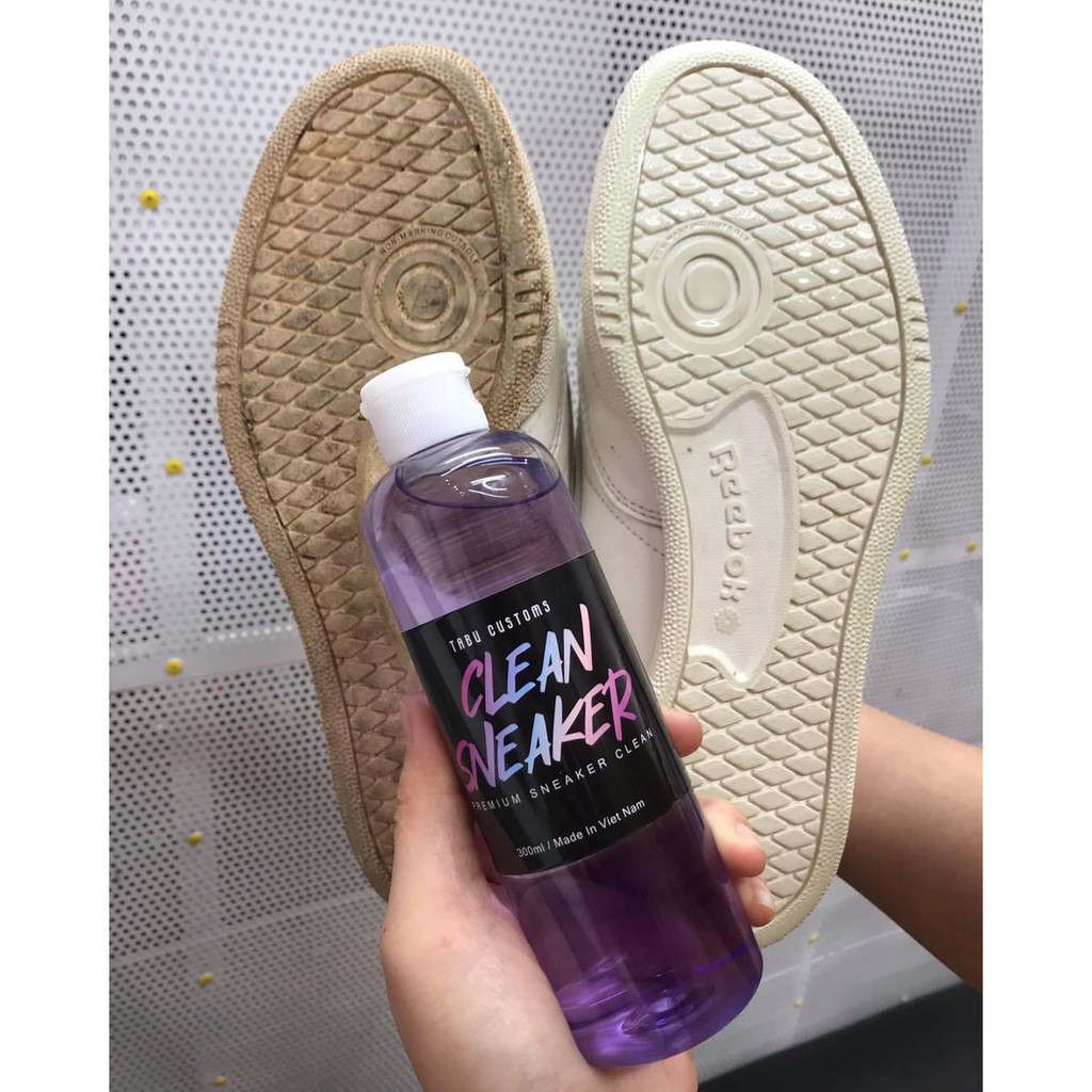 Dung dịch vệ sinh giày #Cleansneaker dùng cho các loại giày thể thao, bề mặt lưới, vải cotton
