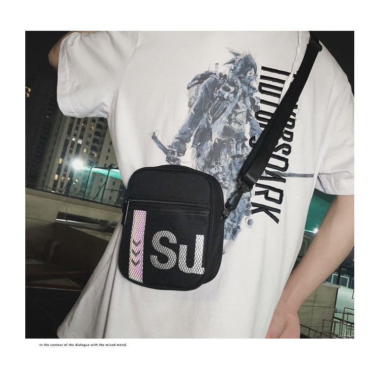 Túi đeo chéo vuông mini phối dạ quang thiết kế đeo chéo ,đeo vai chống nước tiện lợi | BigBuy360 - bigbuy360.vn